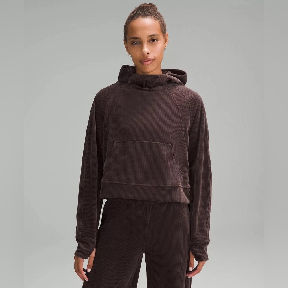 lululemon athletica Brown Corduroy Hoodie